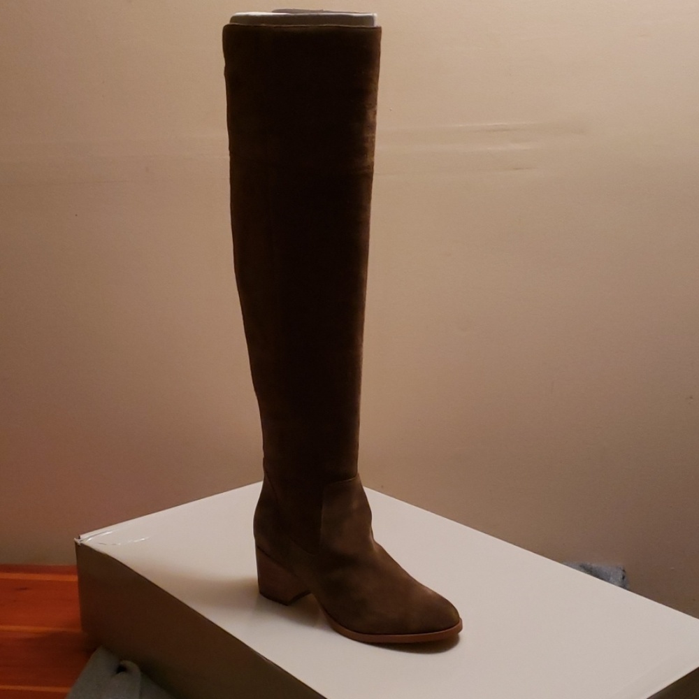 Marc Fisher-Tall Suede Boots-Over The Knee